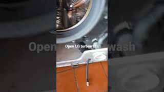 A look at an LG turbowash washer dryer combo when opened......new model