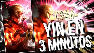 YIN EN 3 MINUTOS 🥊Como usar a Yin, Yin Guía, tutorial - MOBILE LEGENDS ESPAÑOL