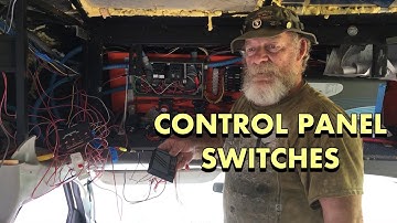 RV CONTROL PANEL SWITCHES 🚌 Shuttle Bus Conversion Ep47