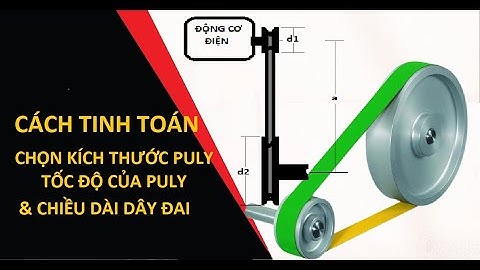 Cách tính chọn kích thước puly và vòng tua của puly trong truyền động đai đơn giản  (P1)  | UNIFFE