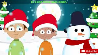 Jingle Bells with Lyrics | Kids Christmas Songs | Christmas Carols