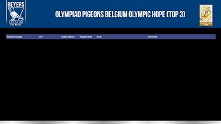 Olympiad Pigeons Belgium Olympic Hope 2020 (top 3 results) screenshot 2