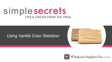 How to Use Vanilla Color Stabilizer in MP Soap {Simple Secrets}
