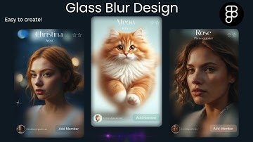 Glass blur effect in Web Design using Figma