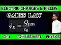 GAUSS LAW / Electric Charges & Fields / @sarveshstudy / 12th JEE / NEET Physics / Ch-1