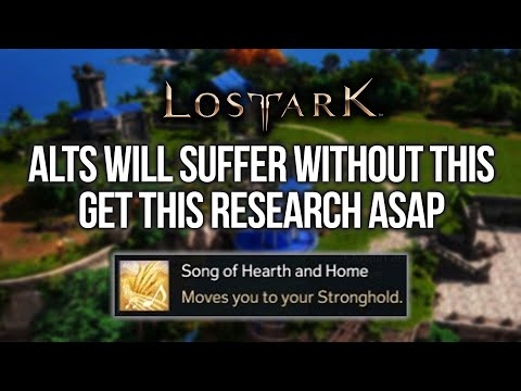 LOST ARK TOP PRIORITY Research Changes Honing Alts! STRONGHOLD BEGINNERS GUIDE step 1