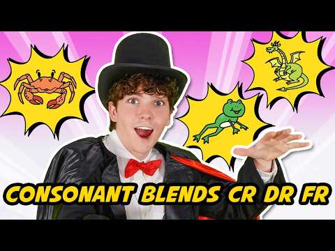 Consonant Blends CR, DR, & FR | Phonics Comics | Fat Cat