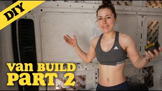 Van Build Week 2: Roof Rack, Ladder, Seat Swivels, Fan, Solar Panels, Window Installation