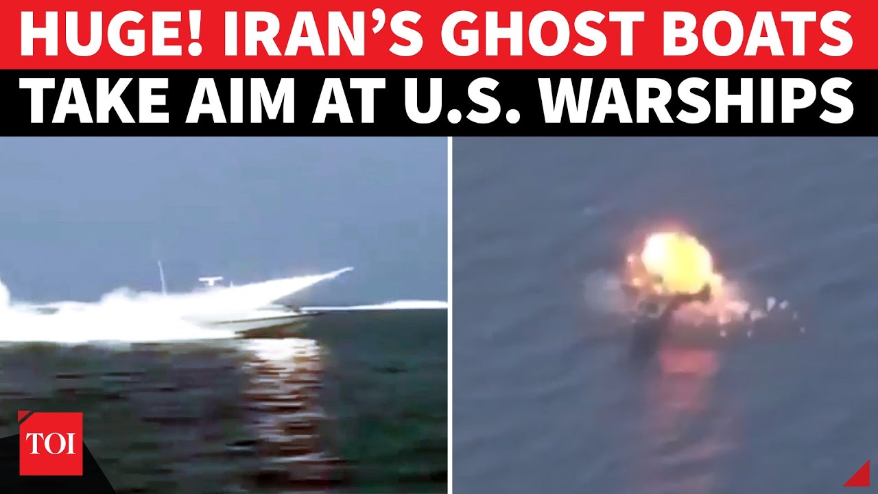 Iran ‘FIRES FIRST SHOT’ At US Warships, Uses GHOST BOATS Near Hormuz Flashpoint | On Cam