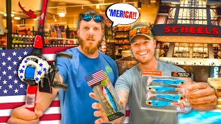 4th of July Gear ONLY Fishing Challenge at SCHEELS (w/ LunkersTV )