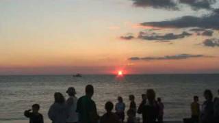 Sun setting at Sunset Beach, Cape May, NJ