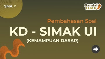 Pembahasan Soal SIMAK UI Tahun 2016 - TPS / - / Nomor 10 - Aljabar