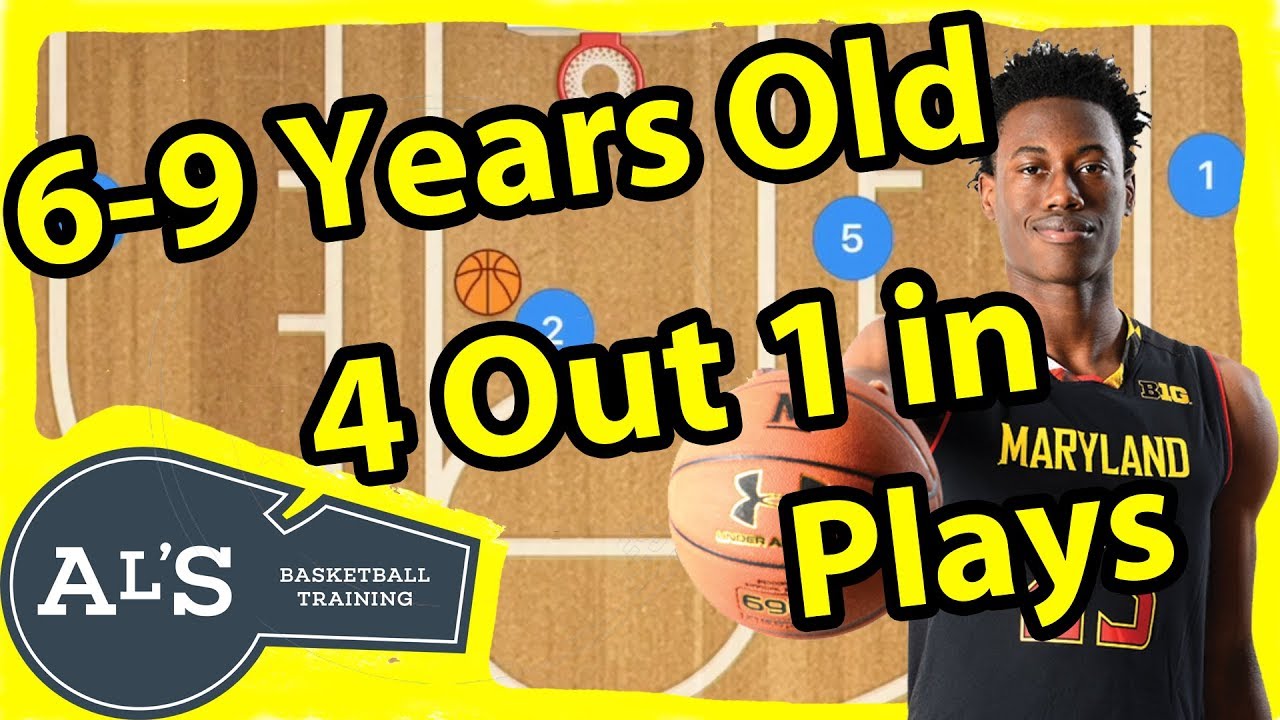 4 out 1 In Basketball Plays For 6 to 9 Year Old Teams | Basketball Plays For Kids