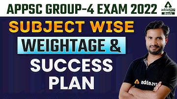 APPSC GROUP-4 Jr. Assistant SUBJECT WISE WEIGHTAGE & SUCCESS PLAN | BEST TIPS | ADDA247 Telugu