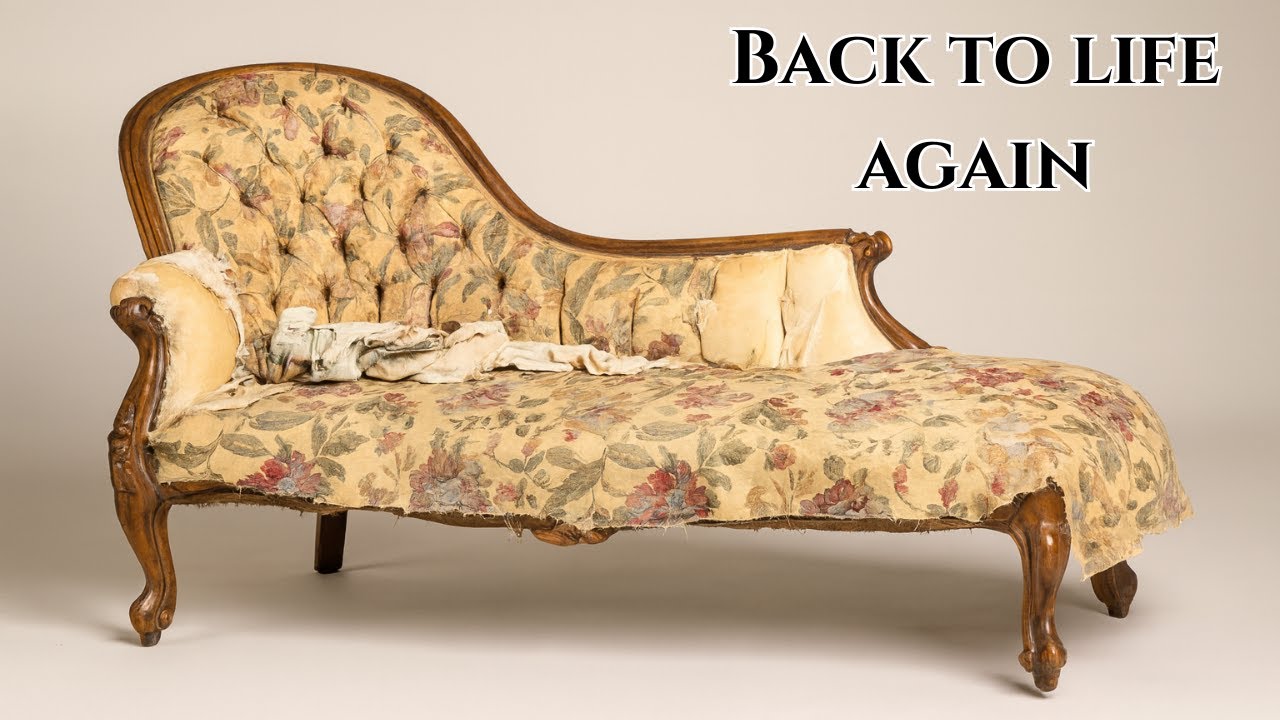I Saved This Forgotten Antique Chaise Lounge.