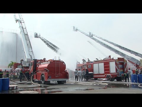 Video Diễn tập chữa cháy cứu hộ - cứu nạn tại Tổng kho xăng... - youtube
