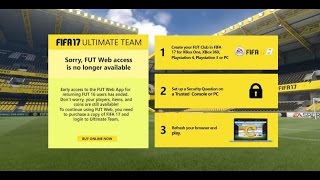 web app fifa 17 problem solution. "You currently do not have Fifa Ultimate Team" screenshot 3