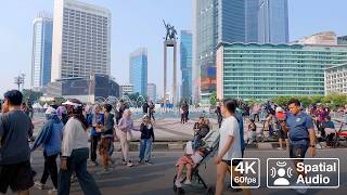 Jakarta Car Free Day 2026: Jalan Kaki Sudirman ke Thamrin | Sudut pandang 4K