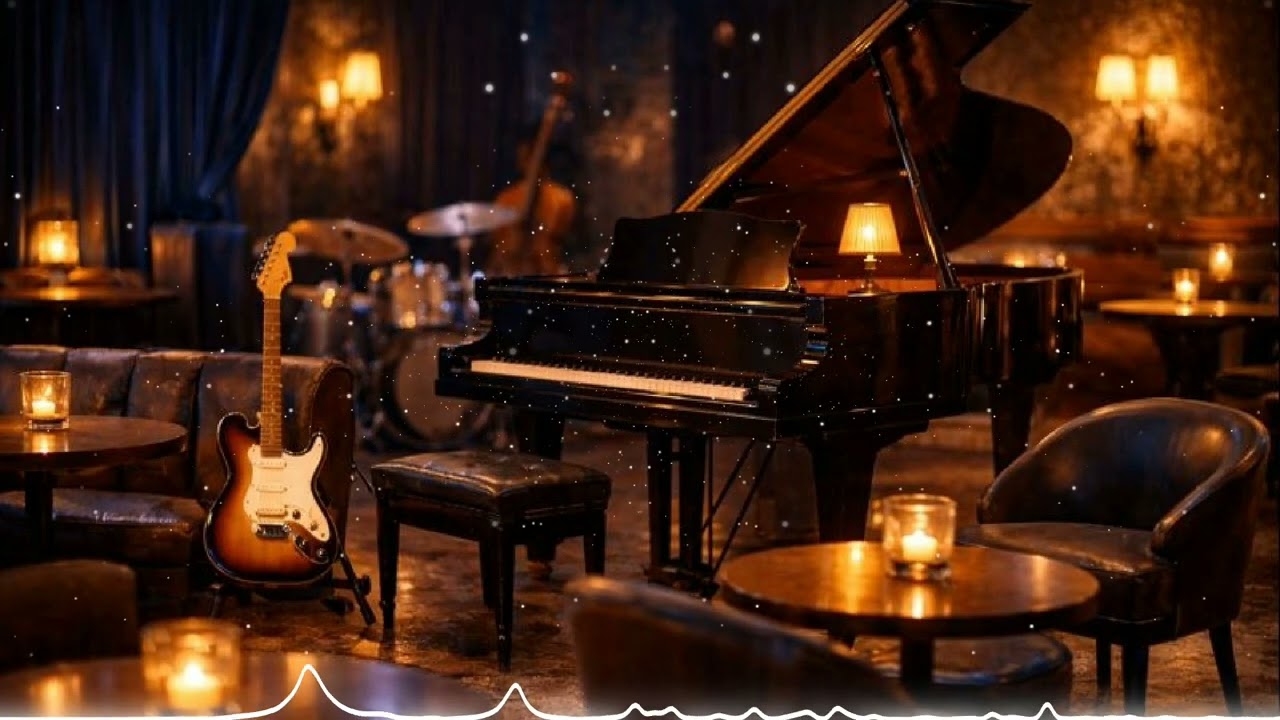 Midnight Amber 1- Relaxing Jazz – Smooth Guitar Jazz with Soft Piano for Evening Relax