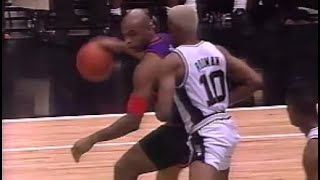 Charles Barkley vs Dennis Rodman PHYSICAL BATTLE 1994