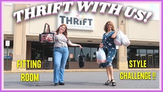 Famous Thrift with US! Thrifting Style Challenge in the Fitting Room! Net Worth