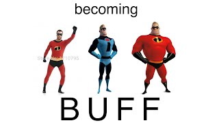 Mr Incredible Becoming Buff Template
