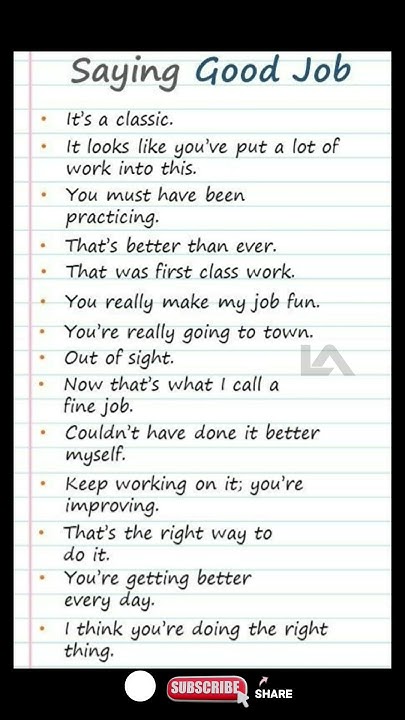 other-ways-to-say-good-job-alternatives-shorts-youtube