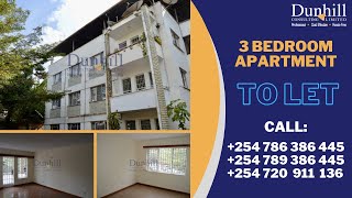 Secure 3-bedroom Apartment, Brookside Drive, Westlands