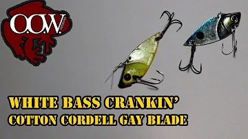 White Bass Lure | Cotton Cordell Gay Blade - OOW Outdoors