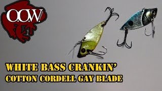 White Bass Lure  Cotton Cordell Gay Blade - OOW Outdoors 