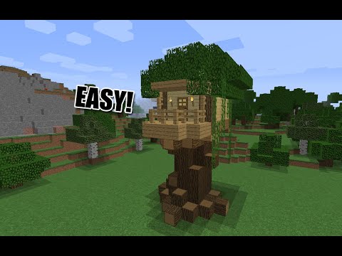 CARA MEMBUAT RUMAH  POHON YANG  KEREN  DI  MINECRAFT VERSI 3 