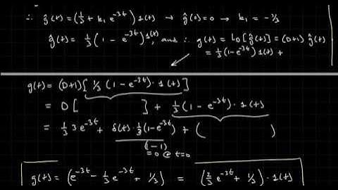 Deriving the Impulse & step response h(t) & g(t) from the System