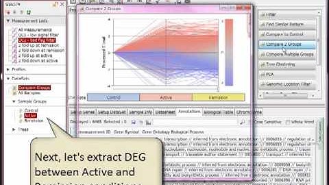 Extracting differentially expressing genes (DEGs) by T-test