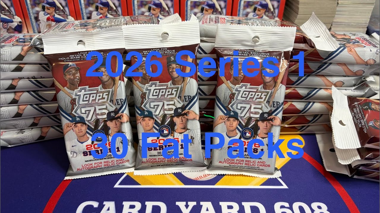 2026 Topps Series 1- ripping 30 fatties. It’s a tough rip…but nice team border match.