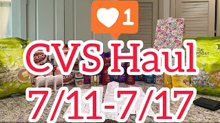 CVS Haul ?7/11-7/17 Many Free items ?