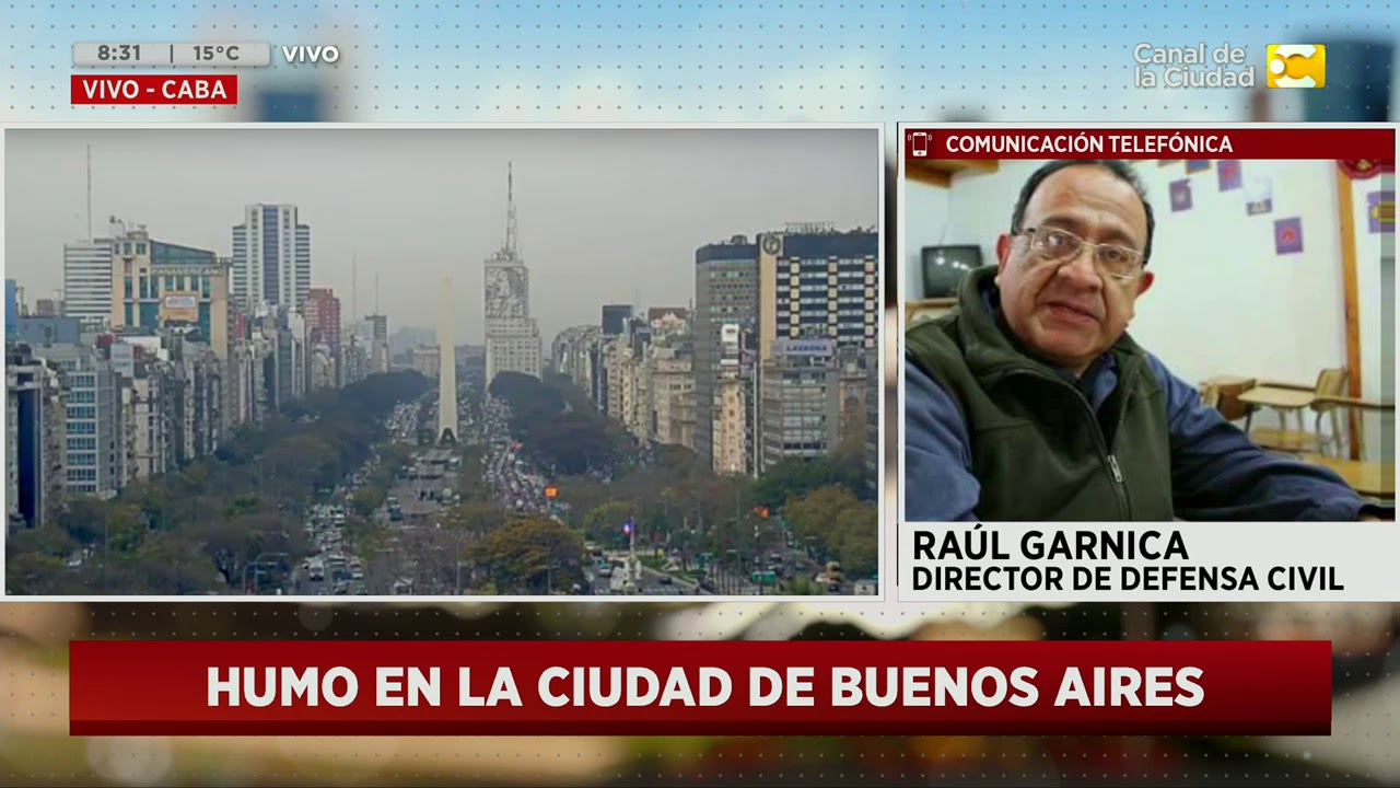 Una nube de humo invadió casi toda la Ciudad por un incendio - Hoy Nos Toca a las Siete television reddit