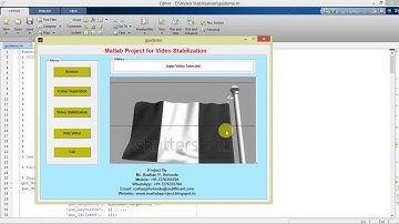 Matlab Project with Source Code Video Stabilization