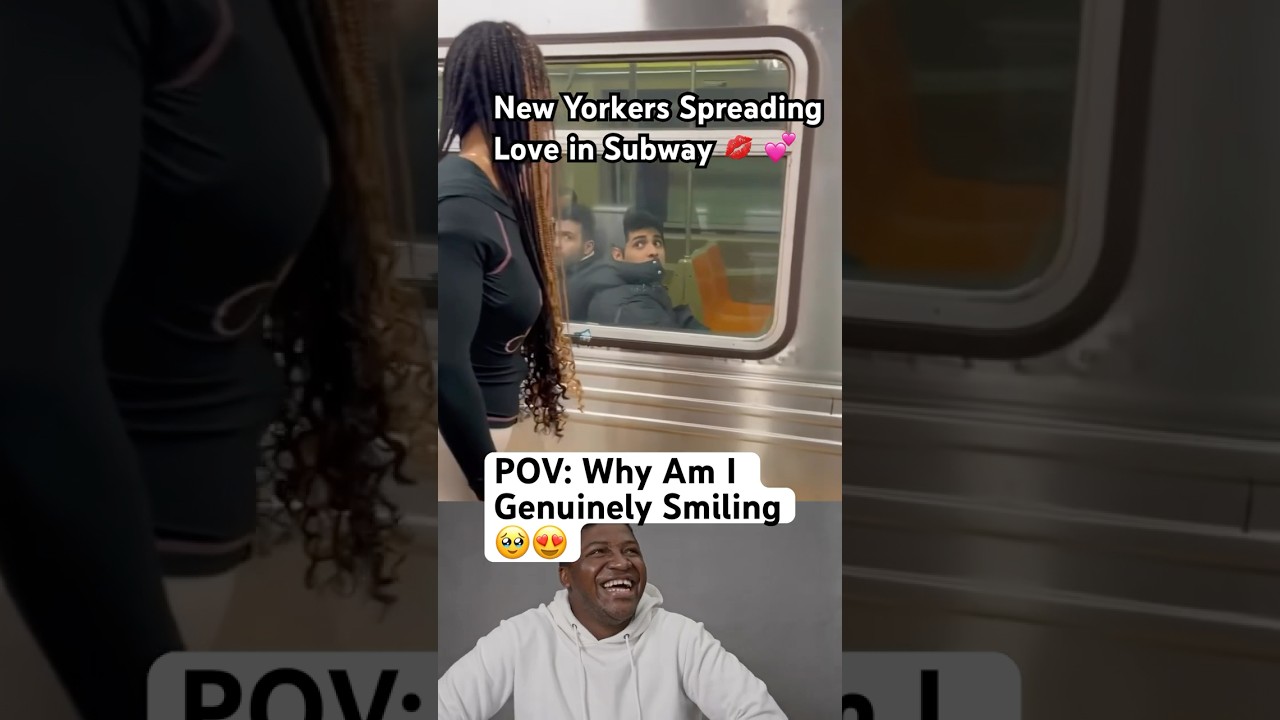 Blowing KISSES To Random People in the SUBWAY😳💋