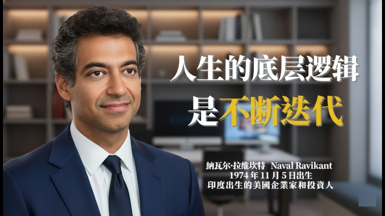 納瓦爾訪談：人生只有一次，不要甘於平庸|如何做出不后悔的人生选择？答案藏在‘迭代’与‘误判欲望’中！