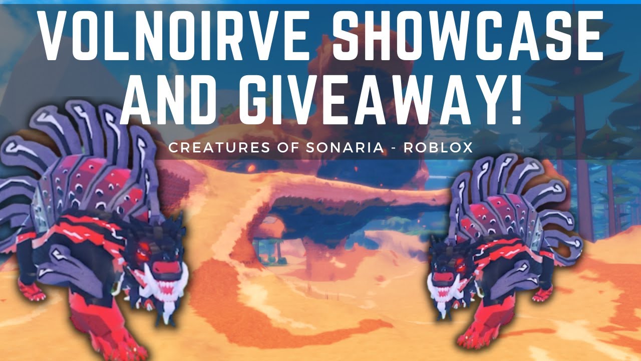 Volnoirve Showcase and Giveaway [Creatures of Sonaria Roblox] YouTube