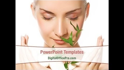 Bio Cosmetics PowerPoint Template Backgrounds - DigitalOfficePro #07032