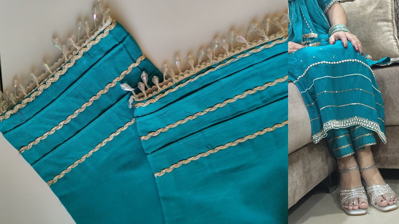 Stylish Trouser Design with Pintucks and less Fabric Patti - YouTube