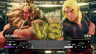 [SF5] 181104 스린이의 배틀라운지 고우키 VS 켄(2)