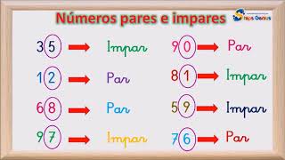 Números Pares E Impares