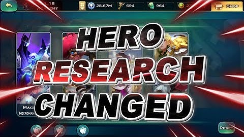 Hero Research Changed 🤔 - Art of Conquest
