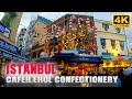 Istanbul walk tour 🇹🇷  Kadiköy Cafer Erol Confectionary(Şekerci Cafer Erol) Turkey 4K