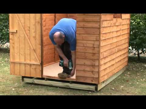 How to build a shed onto a wooden shed base | Forest 