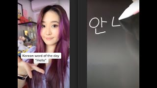 How to Say & Write Hello 안녕 in Korean (Megan Lee)