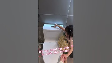 No need to turn around and bend over to press the toilet button #toiletaccessories