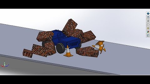 Crash Test SolidWorks #motionstudy #cad  #solidworksanimation #solidworks_tutorial #solidworkstamil